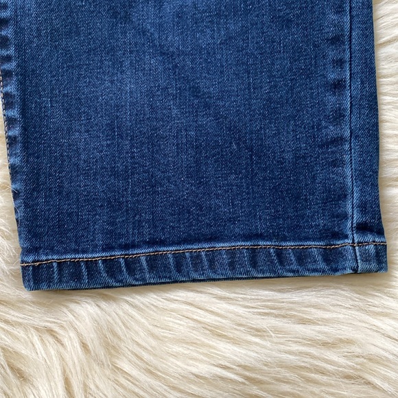 Liz Claiborne crop mid-rise size 16- like a new, clean cut and clean blue - Picture 6 of 8